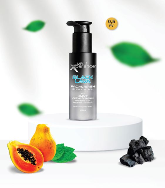Men-X Black Lava Facial Wash